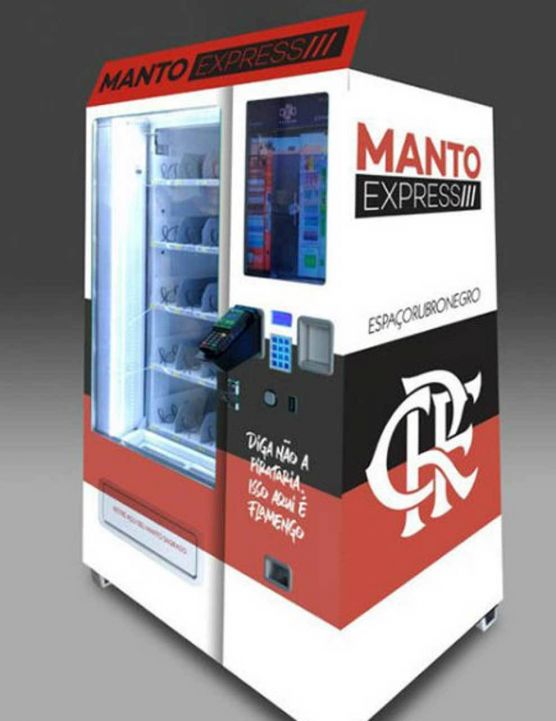 Flamengo de Brasil; “Manto Express”, las nuevas máquinas de venta de camisetas del equipo.